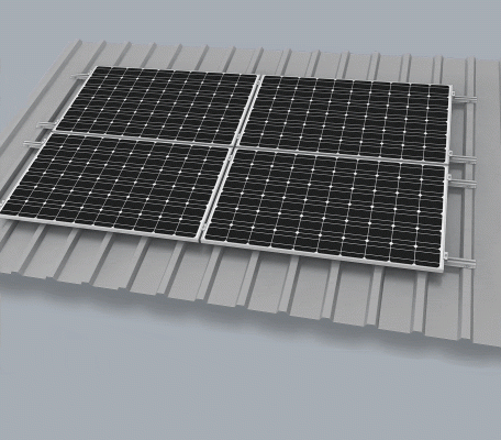 Montageset Trapezblech für 2 Solarmodule